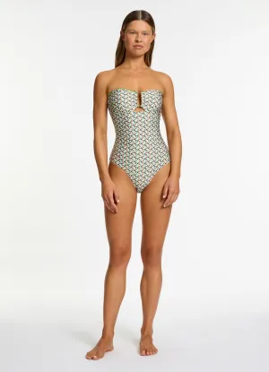 Tropical Swimwear Acacia Bandeau One Piece - Multi