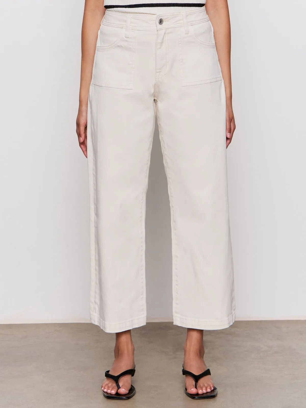 League Crop Jeans Light Oat Core Support