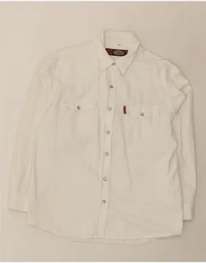 REDWOOD Womens Denim Shirt UK 18 XL White Cotton Eco Friendly Material