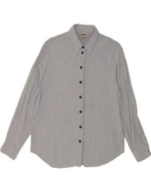 YESSICA Womens Shirt UK 16 Large  Grey Viscose Contemporary Style