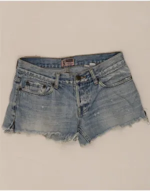 LEE Womens Denim Shorts US 9 Medium W28  Blue Cotton Comfort Stretch Edgy Design
