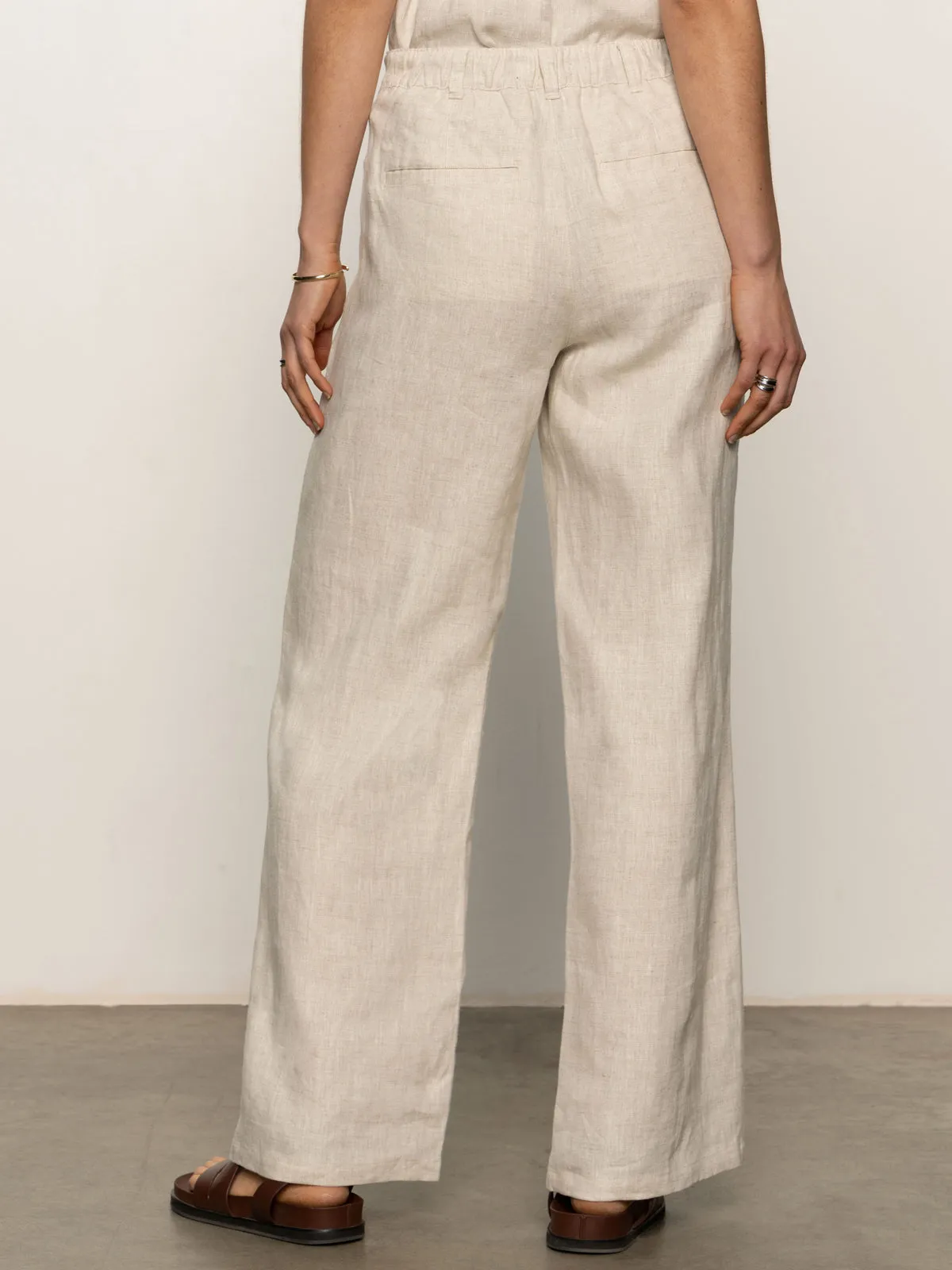 Casual Chic Hopper Semi High Rise Pant Flax