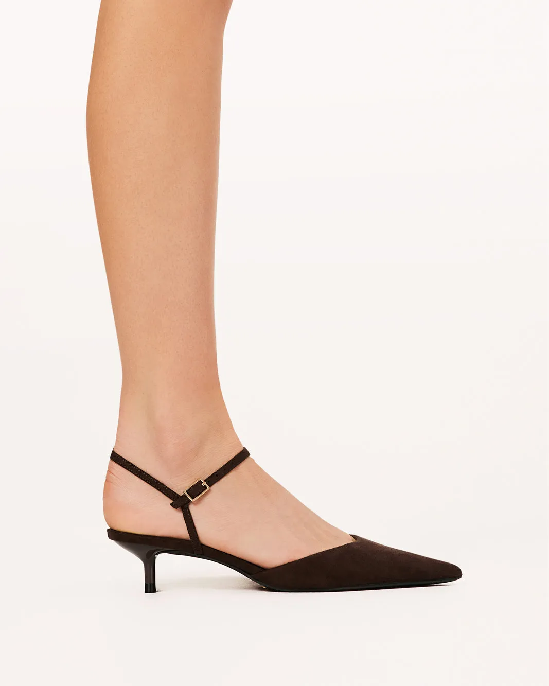 Sporty Heeled Shoes IYRA - DARK CACAO SUEDE