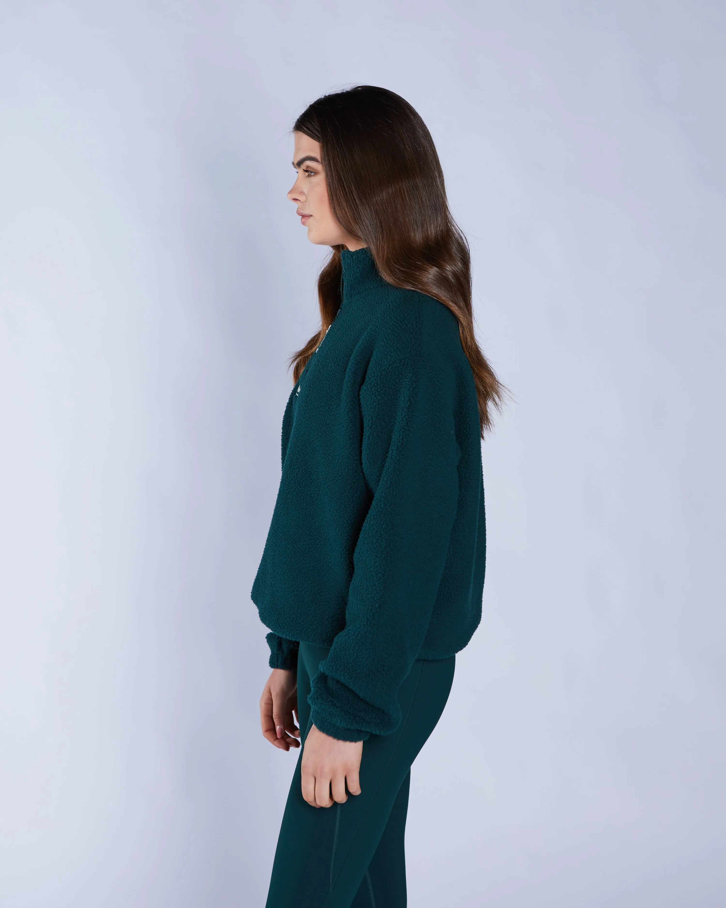 Adya Fleece Half Zip Deep Ivy product twill durability