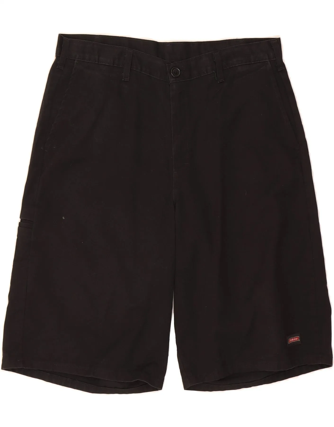 DICKIES Womens Workwear Bermuda Shorts W36 XL  Black Polyester Eco-Friendly Fabric Matte Finish