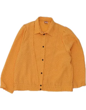 YESSICA Womens Shirt Blouse EU 42 Large Orange Spotted Party outfit