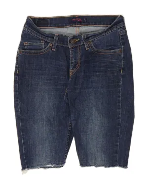 LEVI'S Womens 528 Denim Shorts W28 Medium  Navy Blue Fast Drying Tailored Style