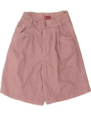 Poolside Lounge Non Restrictive Armhole VINTAGE Womens Denim Pegged Bermuda Shorts W30 Medium Pink