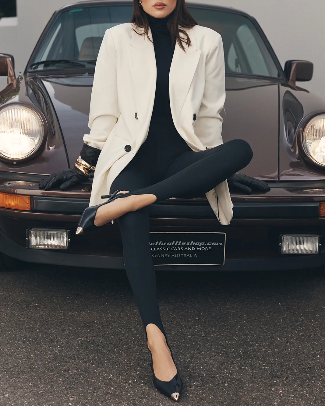 LEONIE - BLACK SHINE Stretchable Fabric Beaded