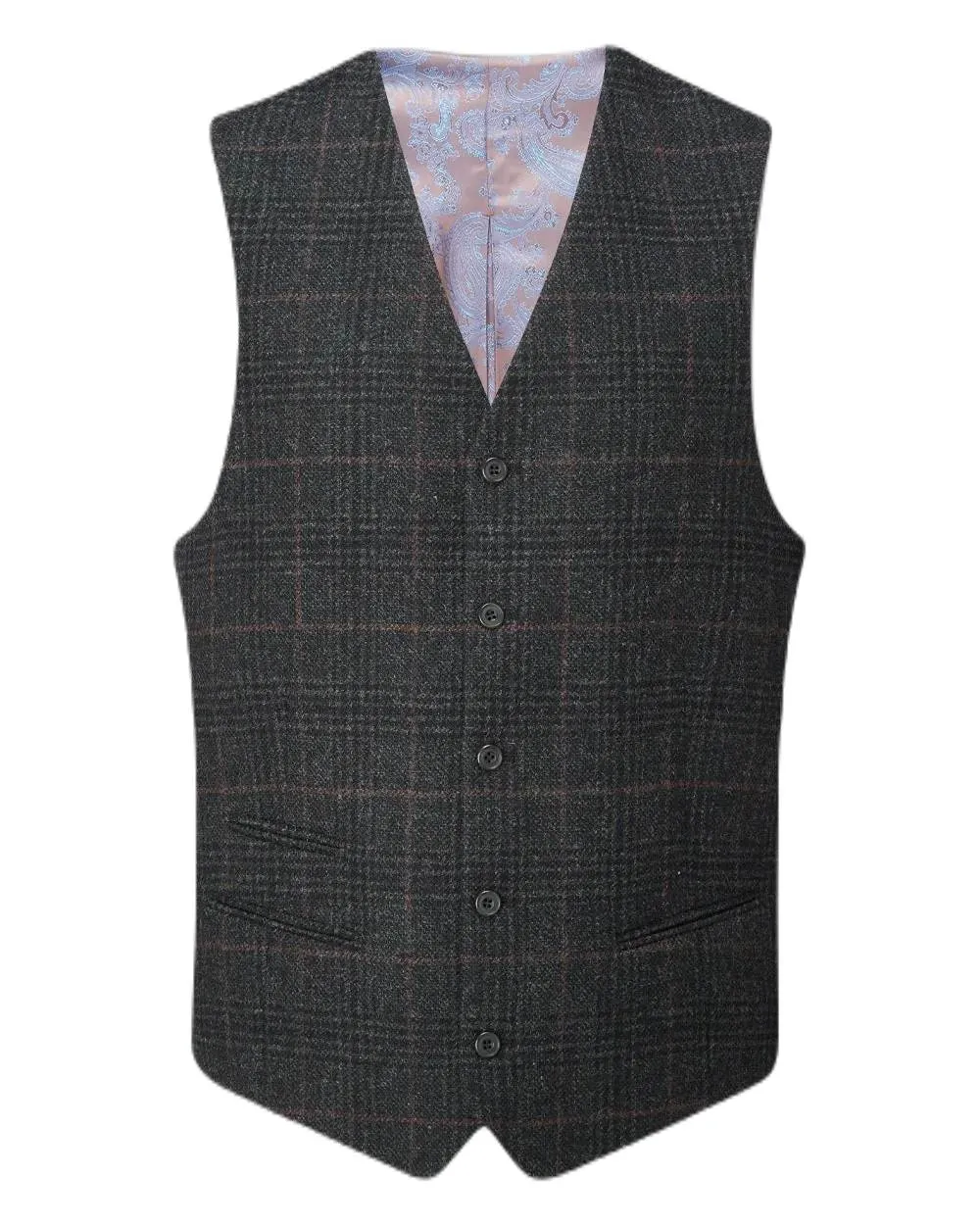 Alan Paine Surrey Mens Tweed Lined Waistcoat Lightweight