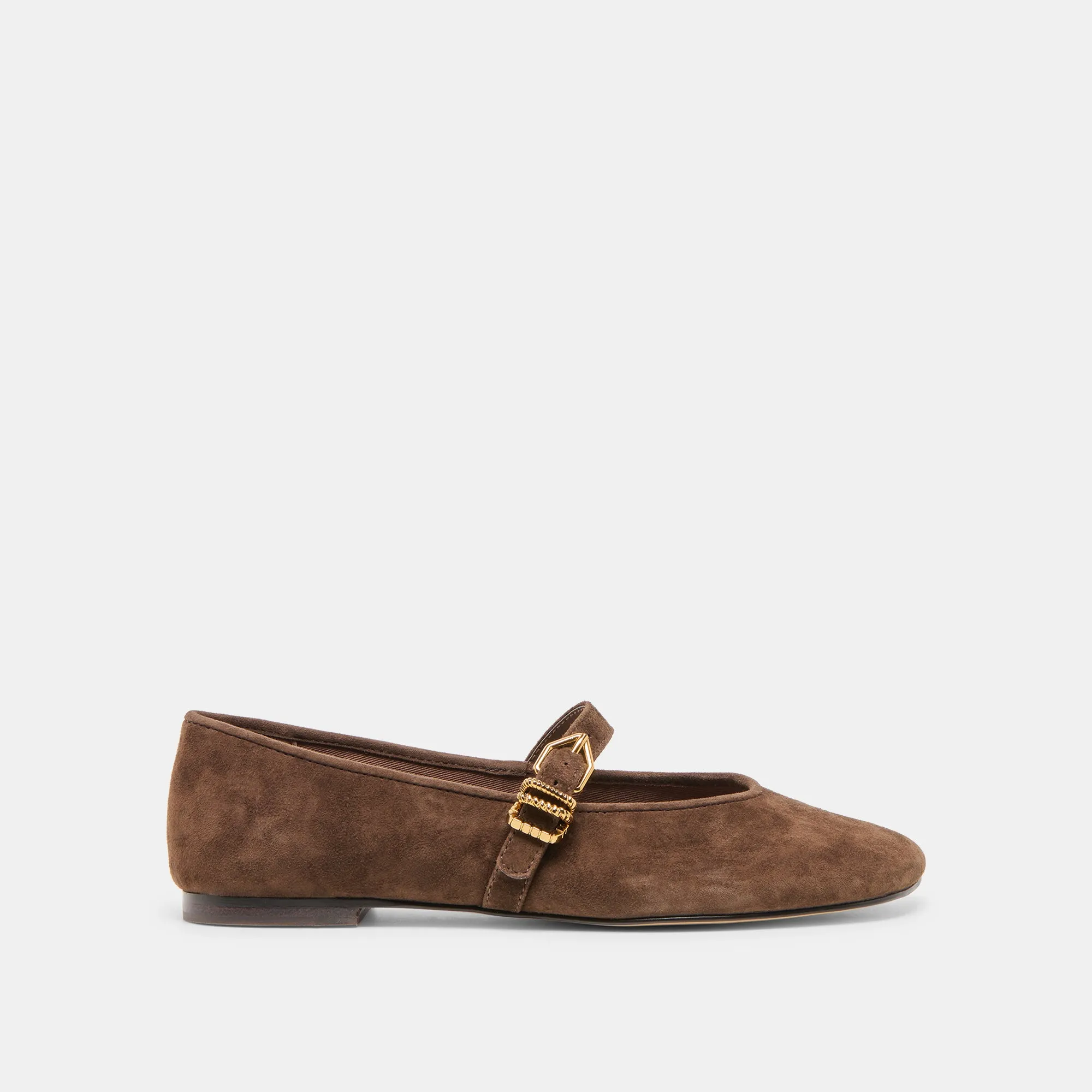 School Game ALIZZA BALLET FLATS DK BROWN SUEDE
