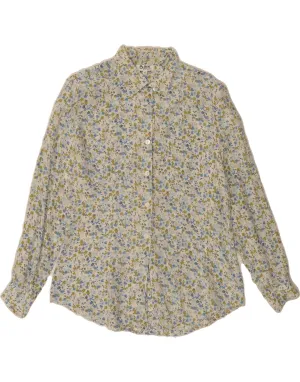 holiday season BALLOON Womens Shirt Blouse EU 42 Large Multicoloured Floral Silk