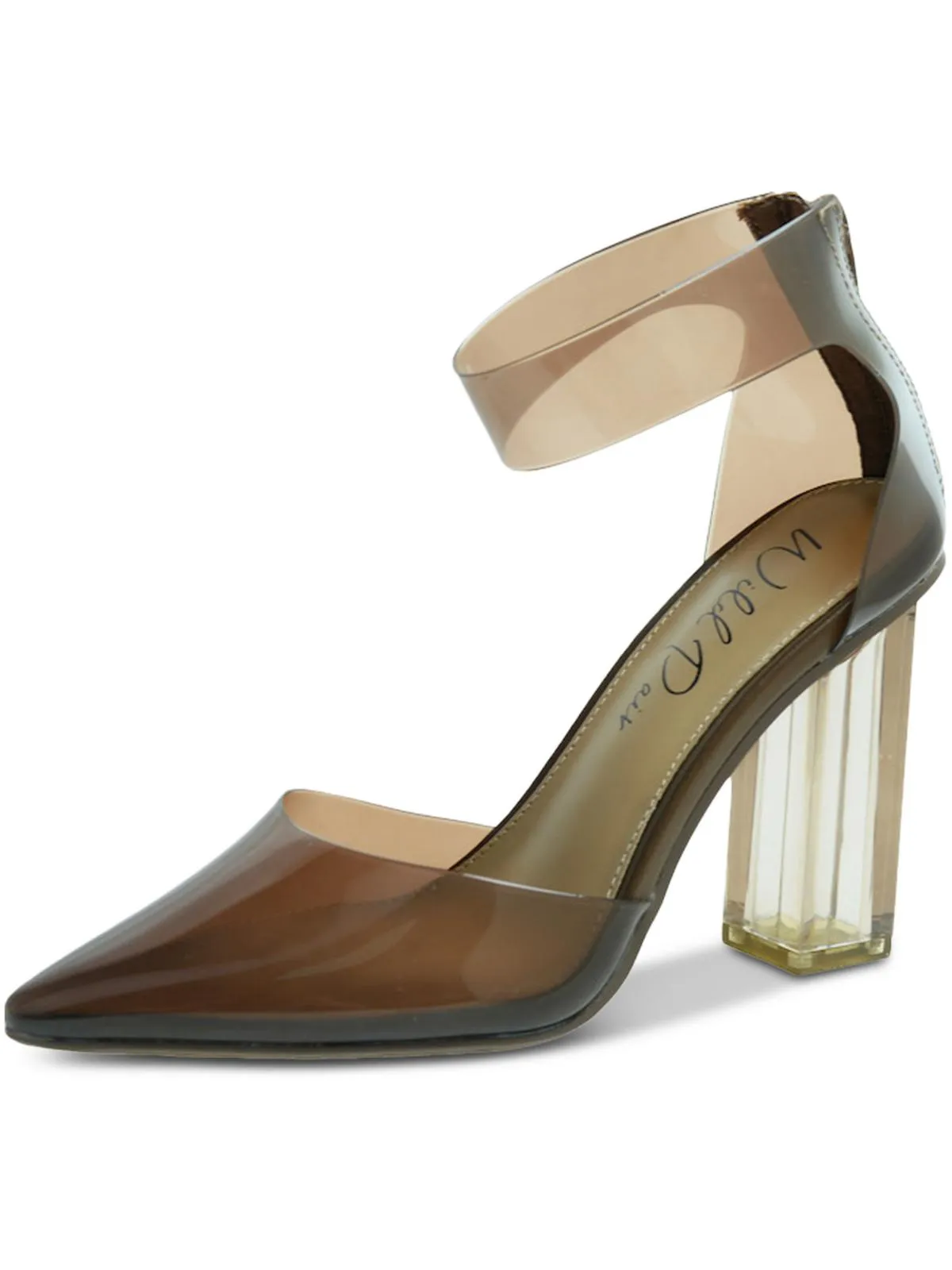 Sophisticated Sandals Dellie Womens Ankle Strap Pointed Toe Pumps