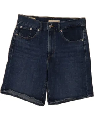 Smooth Finish LEVI'S Womens Classic Denim Shorts  W27 Small  Navy Blue Cotton