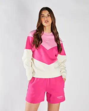 Amada Sweatshirt Multi Pink Relaxing Wear