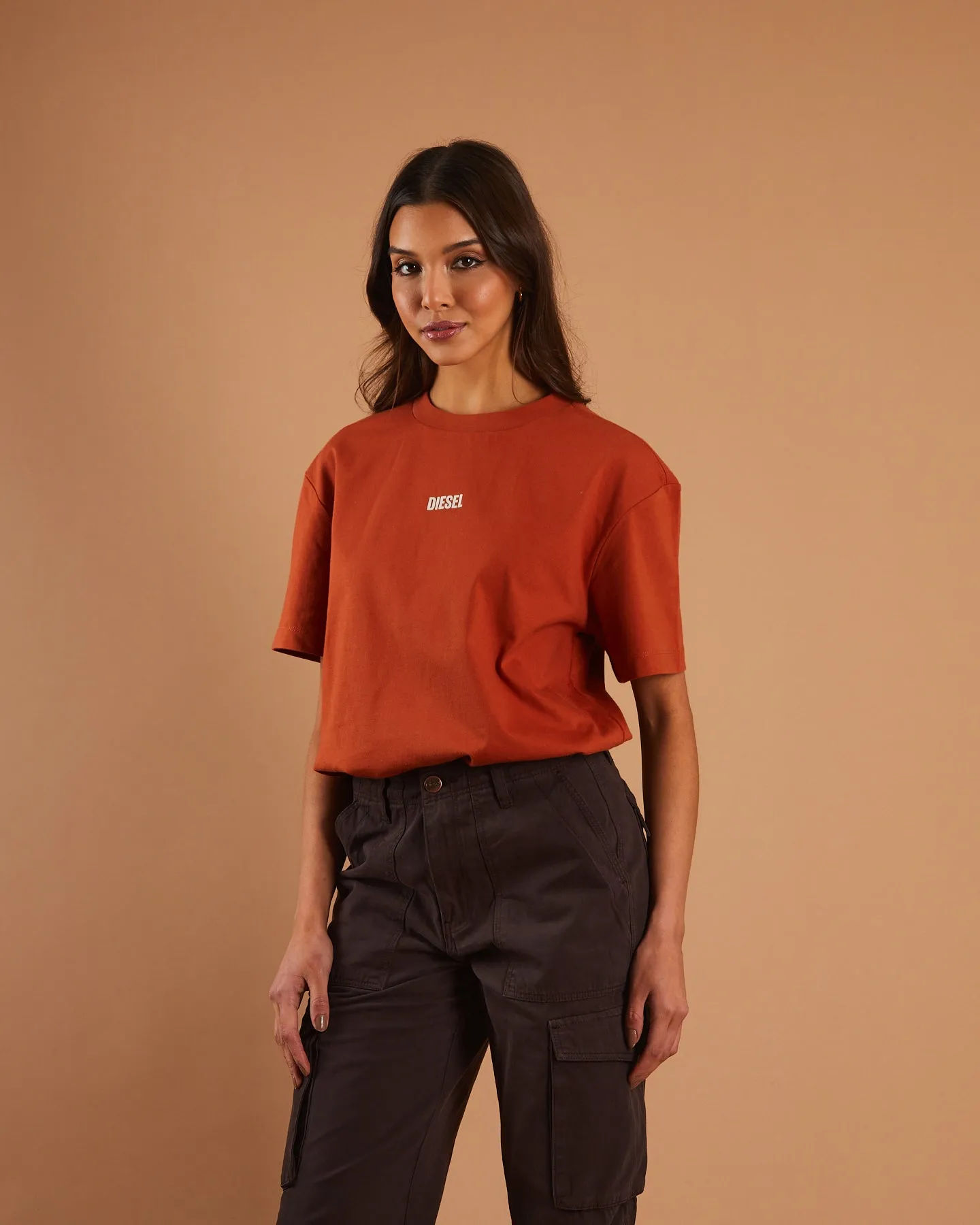 Amari Tee Cinnamon Orange Non Restrictive Fit Light Flex Fit