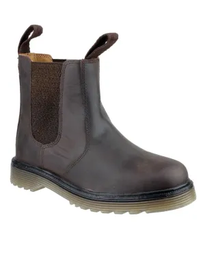 Amblers Mens Chelmsford Dealer Boots Comfort Lining Snowy Path