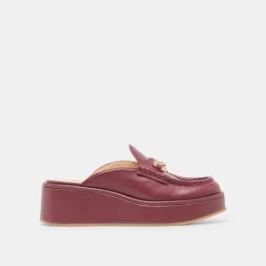 Scent Walk Wood Glow DORREL LOAFERS MAROON LEATHER