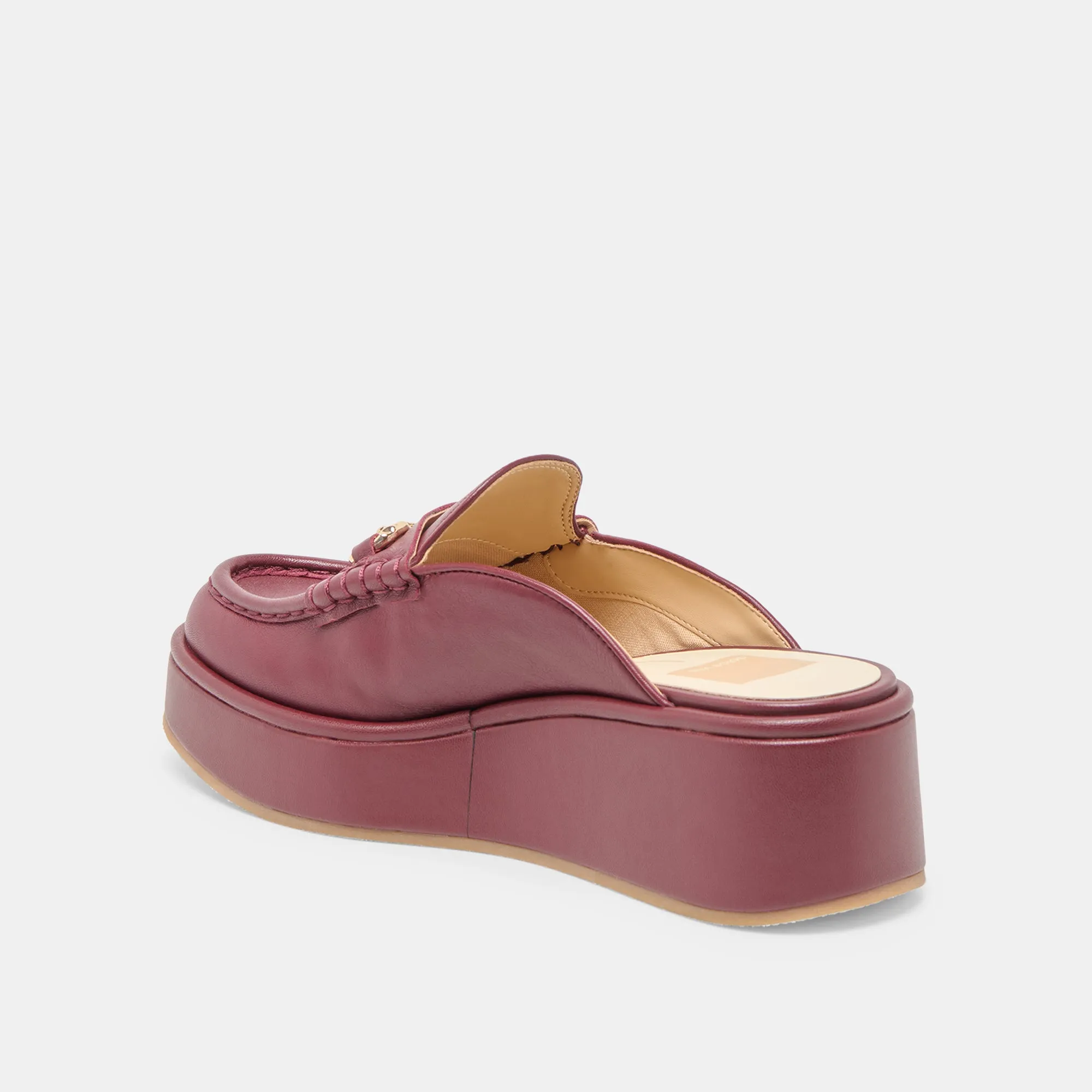 Relaxed Slip DORREL LOAFERS MAROON LEATHER