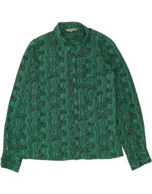 No Chafe Edging Unique Design LAURA ASHLEY Womens Shirt UK 16 Large  Green Animal Print Polyester