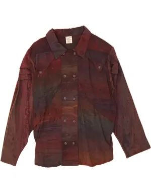 Professional Look Odor Control Fabric VINTAGE Womens Shirt Blouse EU 38 Medium Multicoloured Tie Dye Viscose