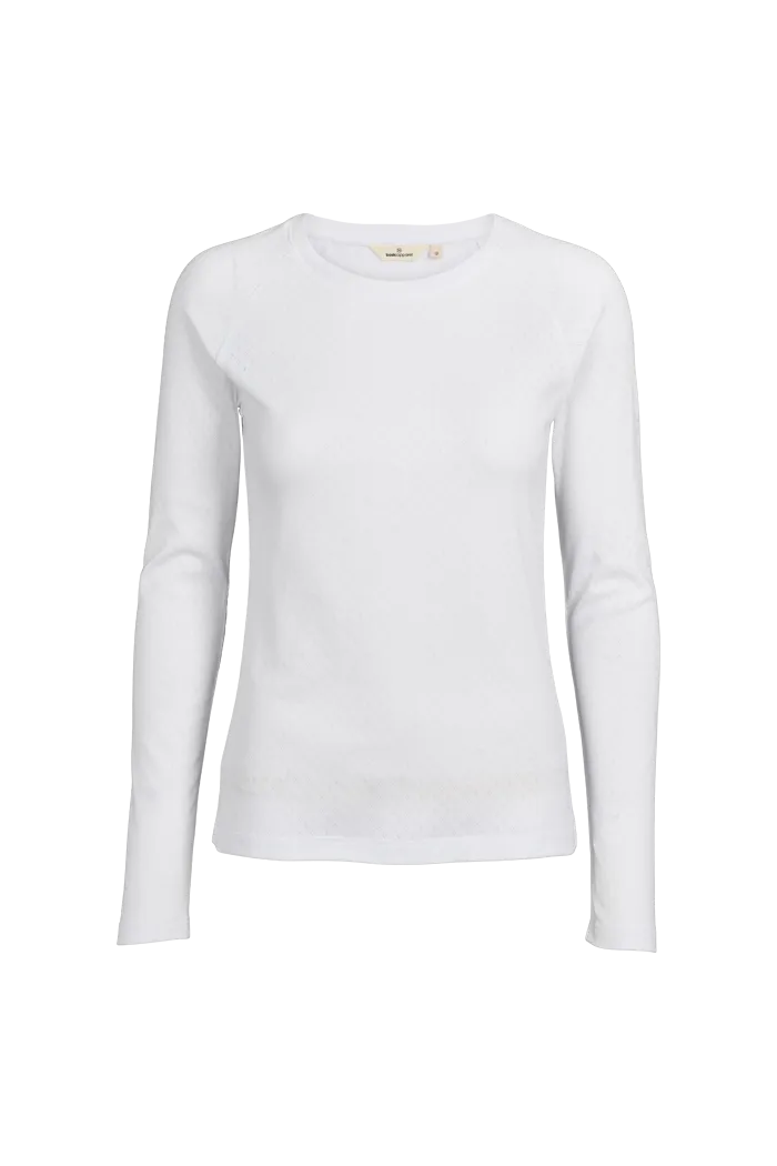 Arense LS Tee - White Casual Chic Look Casual Chic Wear