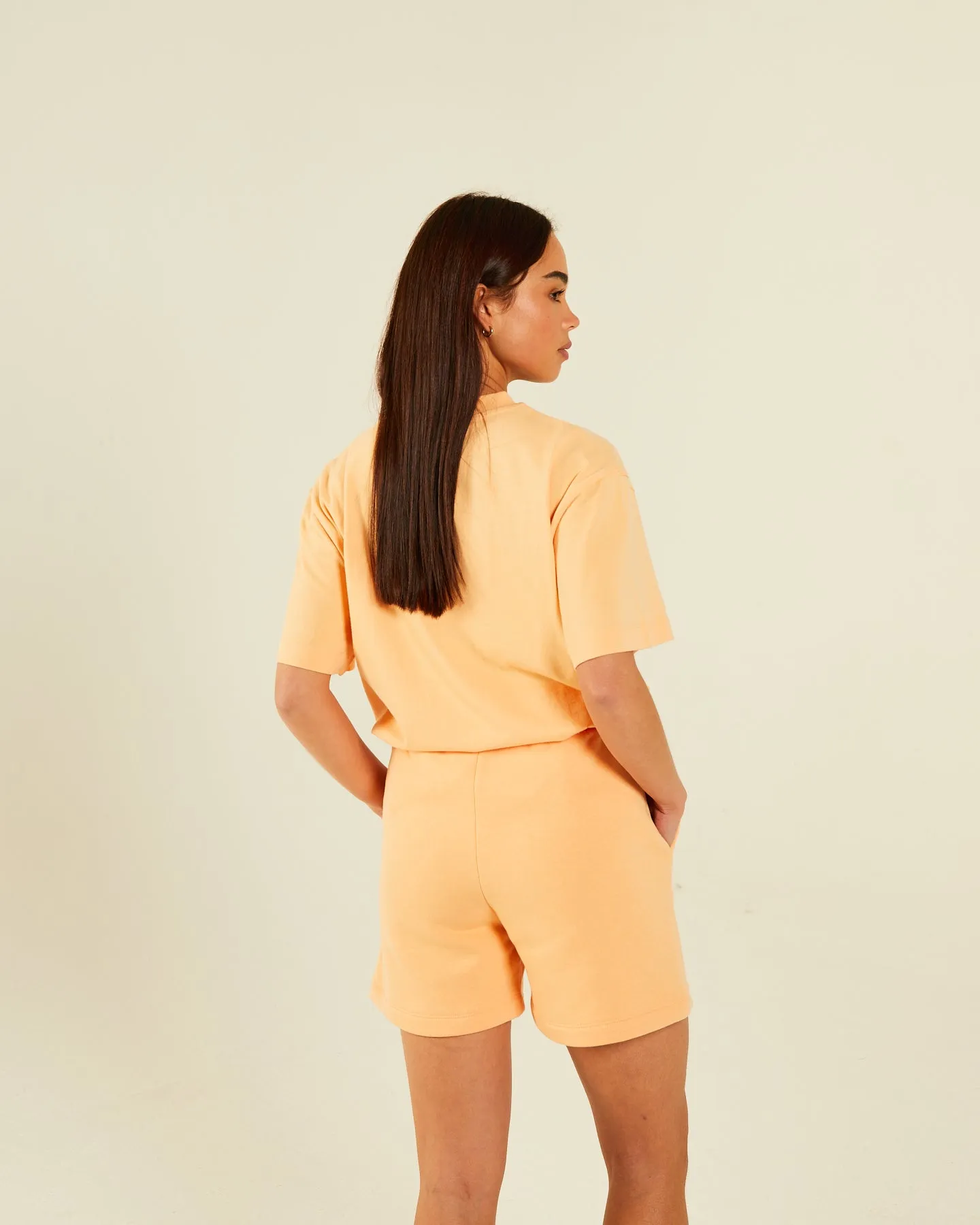 Arlene Tee Summer Peach No-Shrink Fabric Urban Look