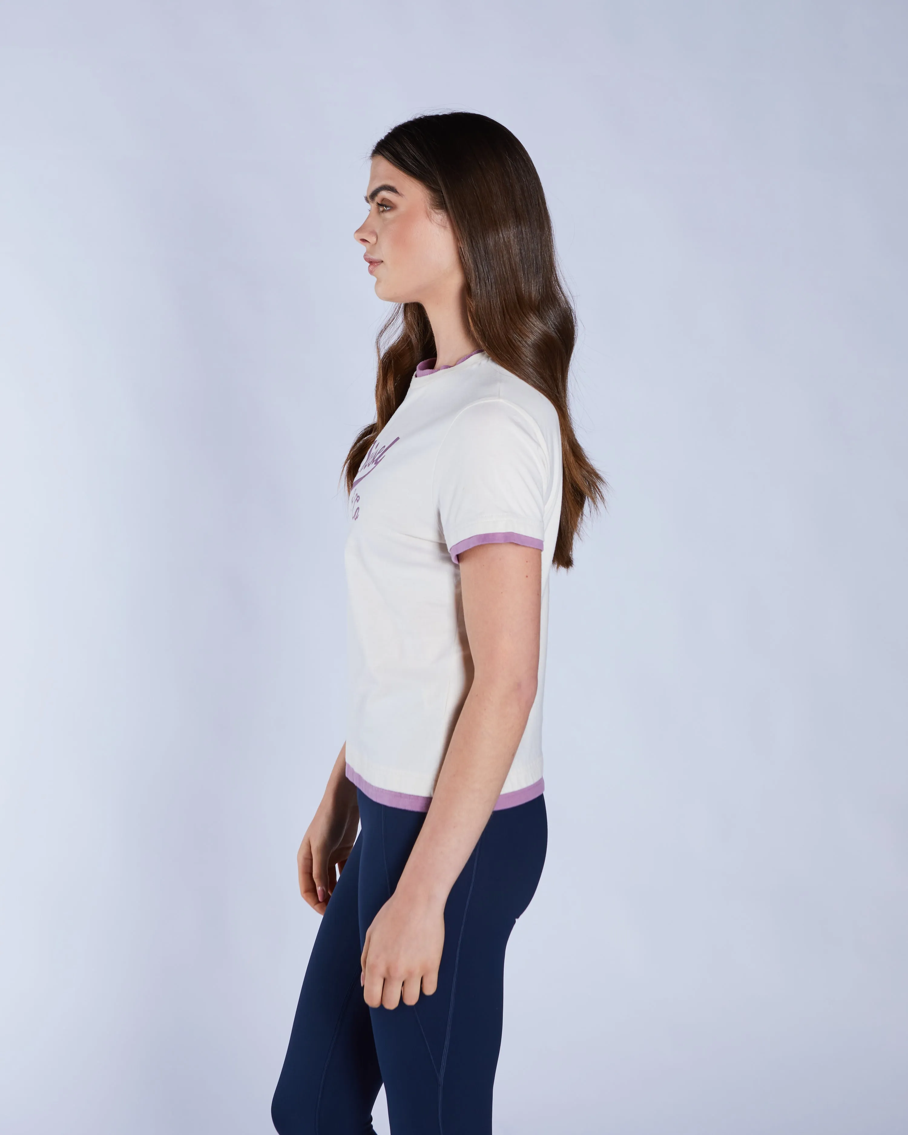 Arlette Tee Ivory Petal Layered Sleeve Construction SoftenedNeckline