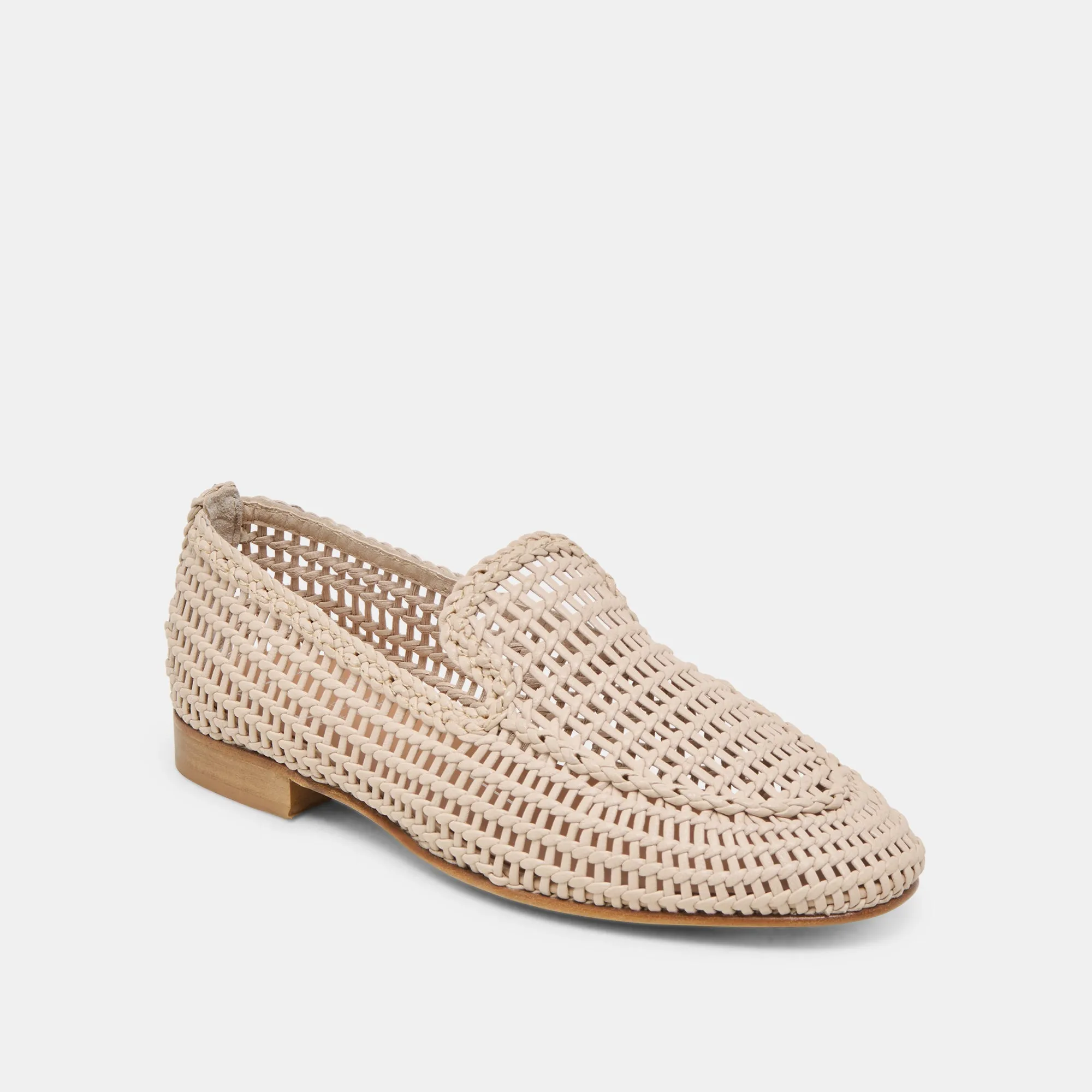 easy move ARMOND FLATS BONE WOVEN LEATHER