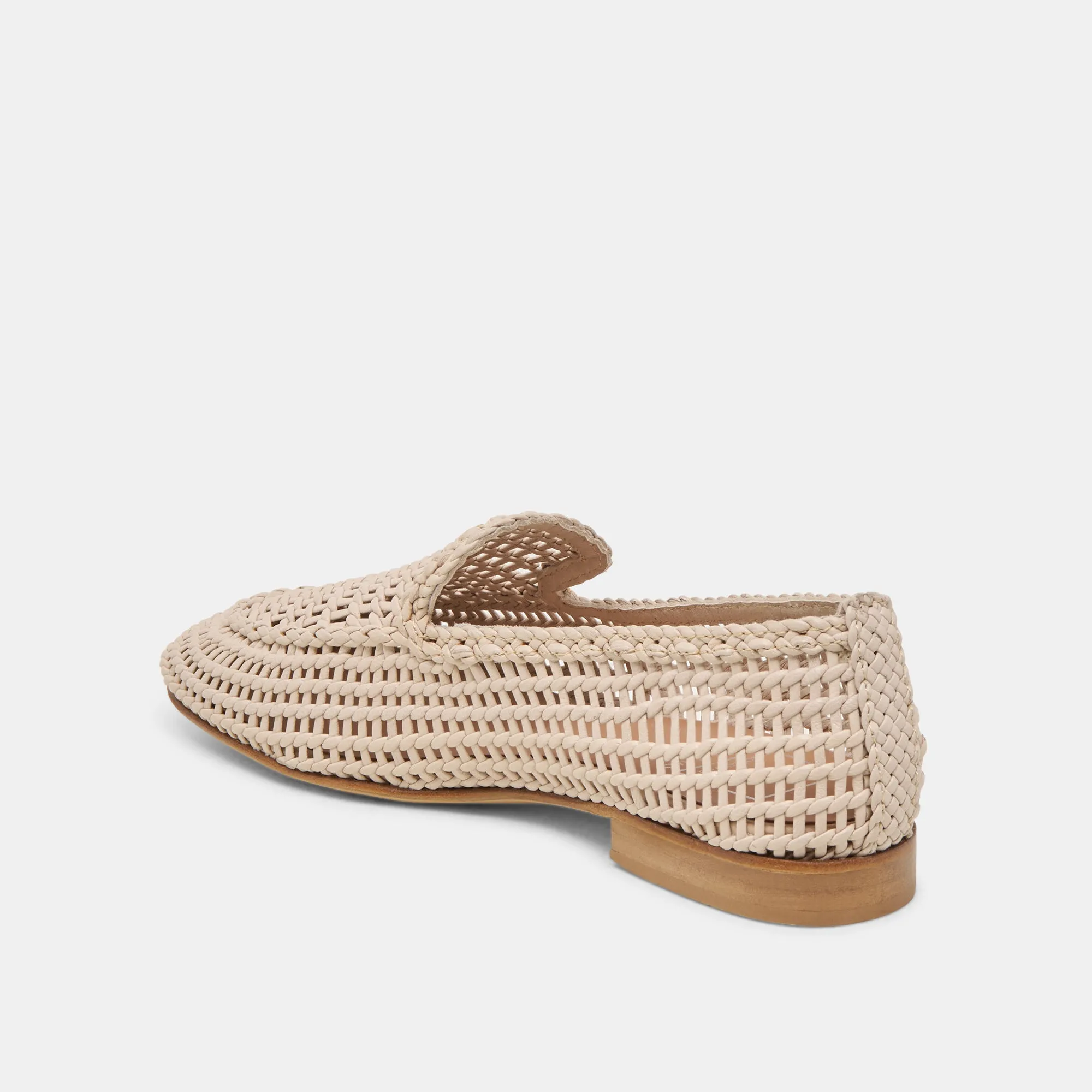 Guest Mood Lightweight ARMOND FLATS BONE WOVEN LEATHER