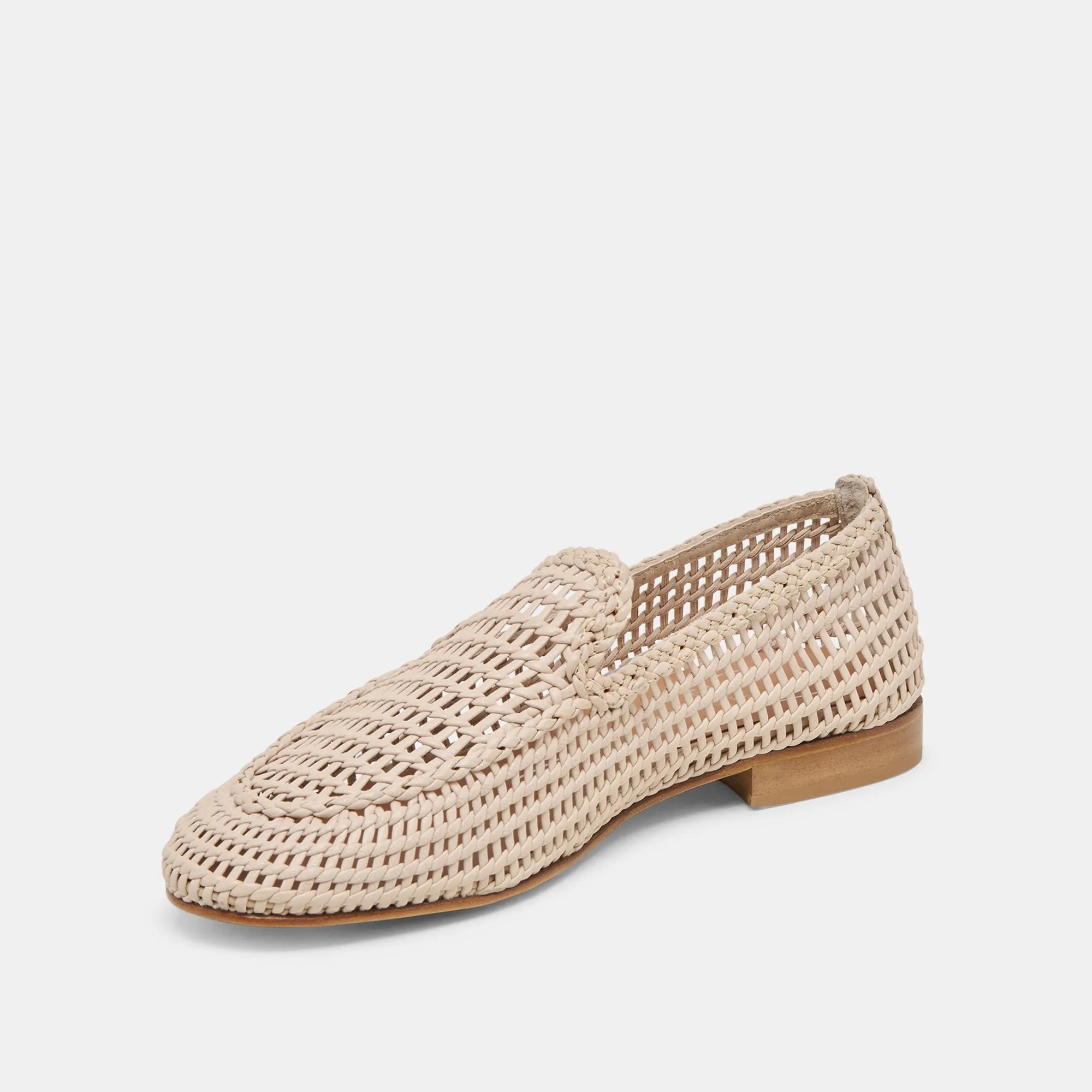 ARMOND FLATS BONE WOVEN LEATHER Village Mood