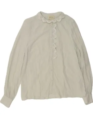 SEZANE Womens Shirt Blouse EU 38 Medium Off White High Street Fashion