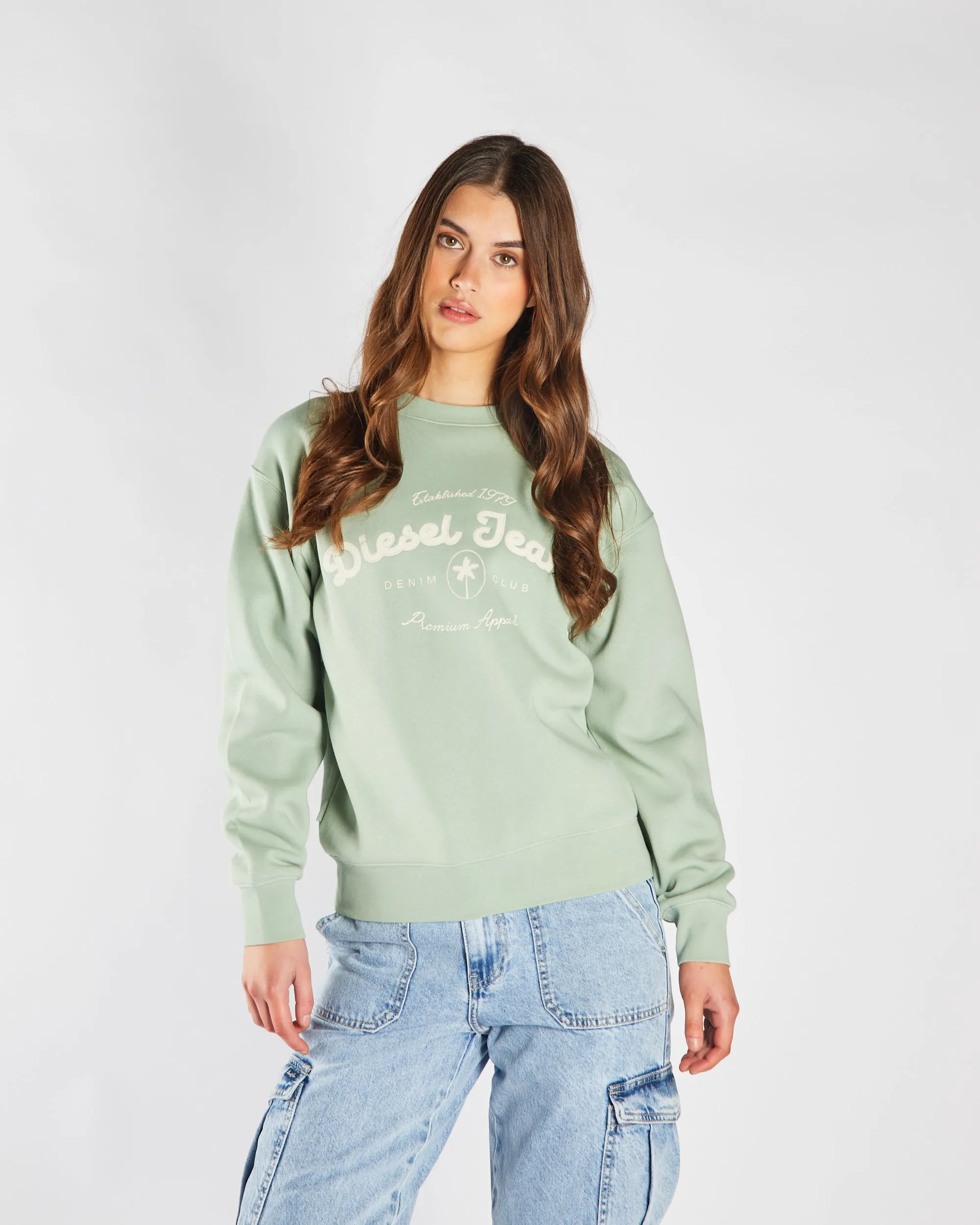 Flossy Sweatshirt Iceberg Green Soft Wear Fashionable Hoodie