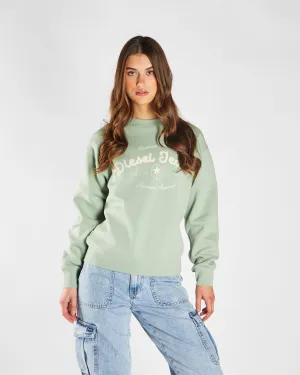 Cozy Gear Flossy Sweatshirt Iceberg Green