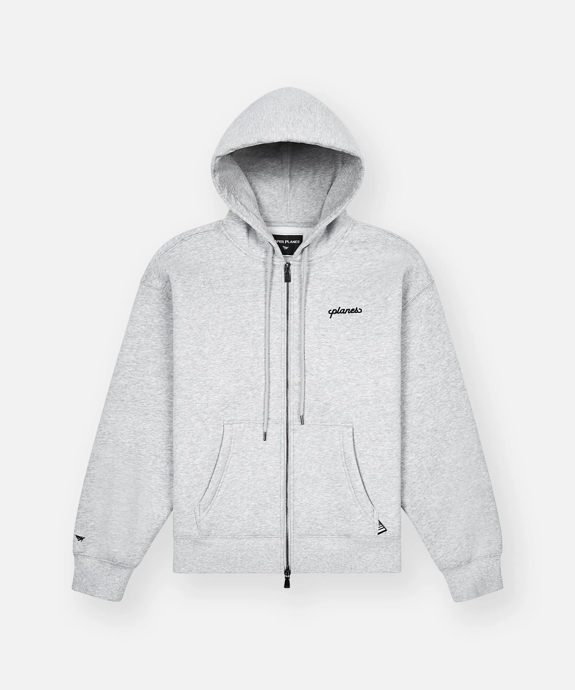 Planes Script Weld Zip Up Hoodie Chilly Weather Style