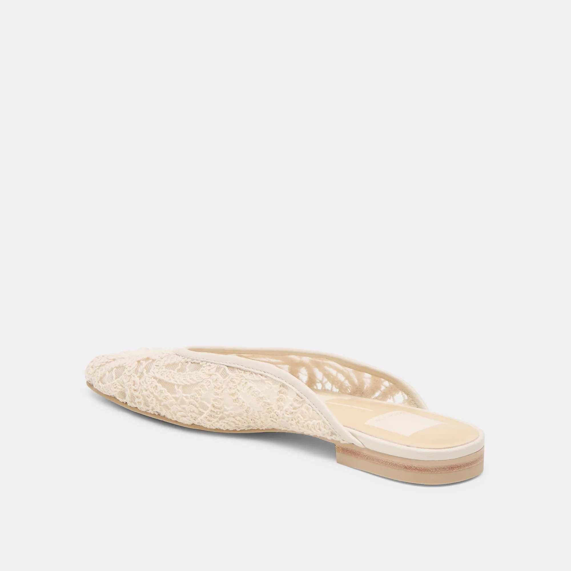 Fit Mood Deck Step AUBRIE FLATS IVORY MACRAME MESH