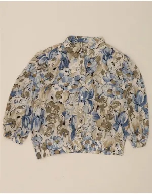 Cuffed hem FRANKENWALDER Womens Shirt Blouse IT 44 Medium Multicoloured Floral