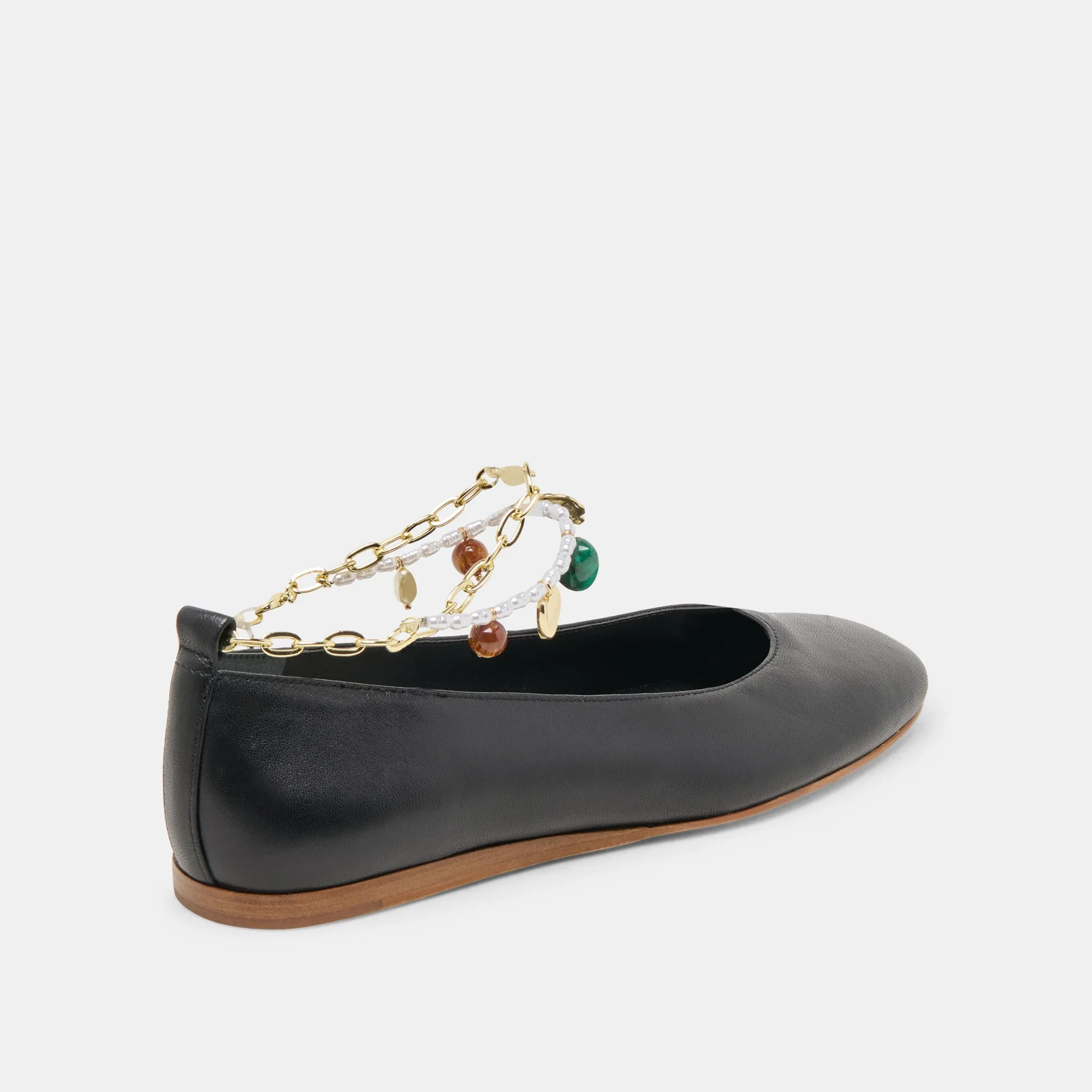 BAIDEN BALLET FLATS BLACK LEATHER All-season Shoes Quiet Lane