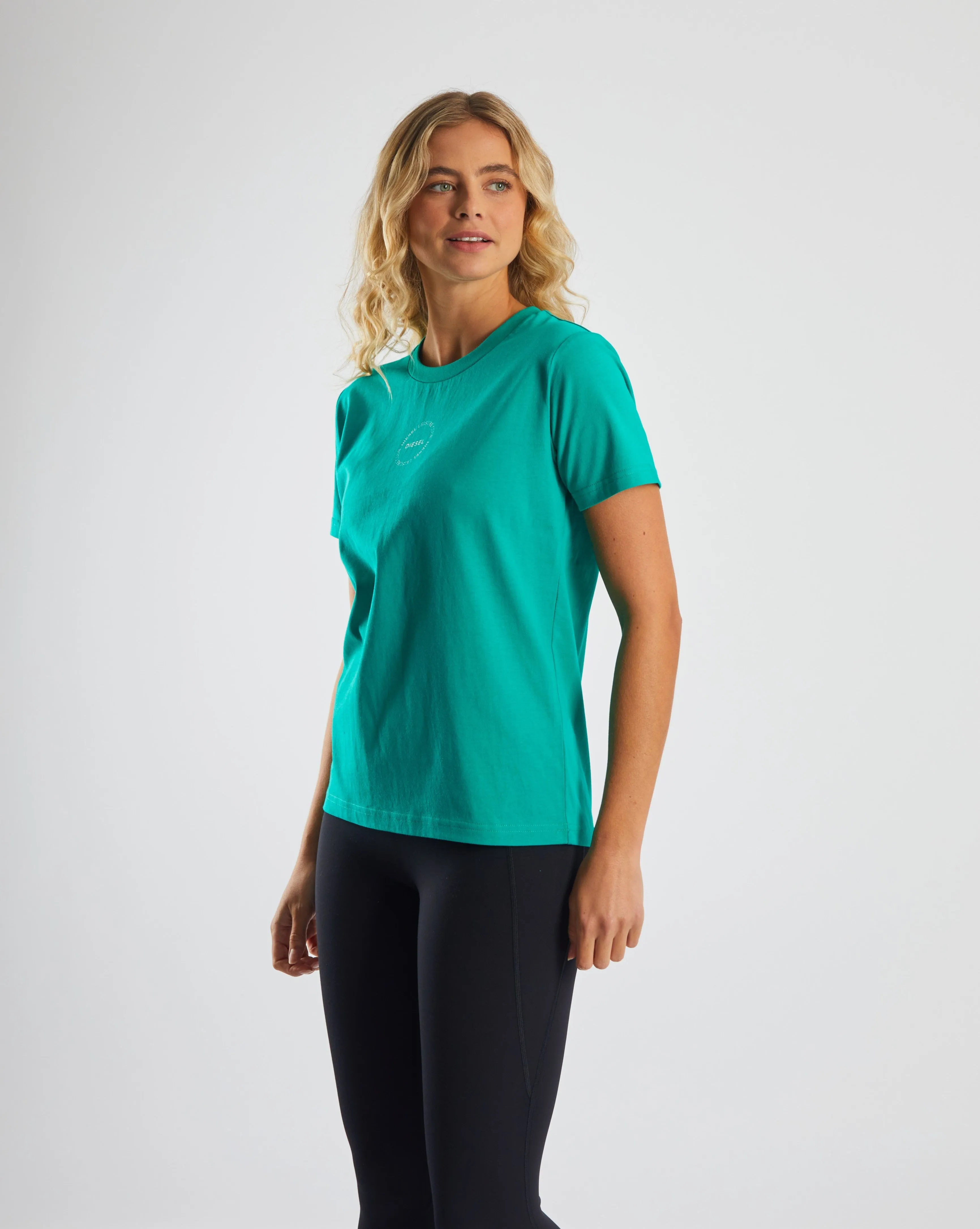 Barbora T-Shirt Spearmint Green Trendy Layering