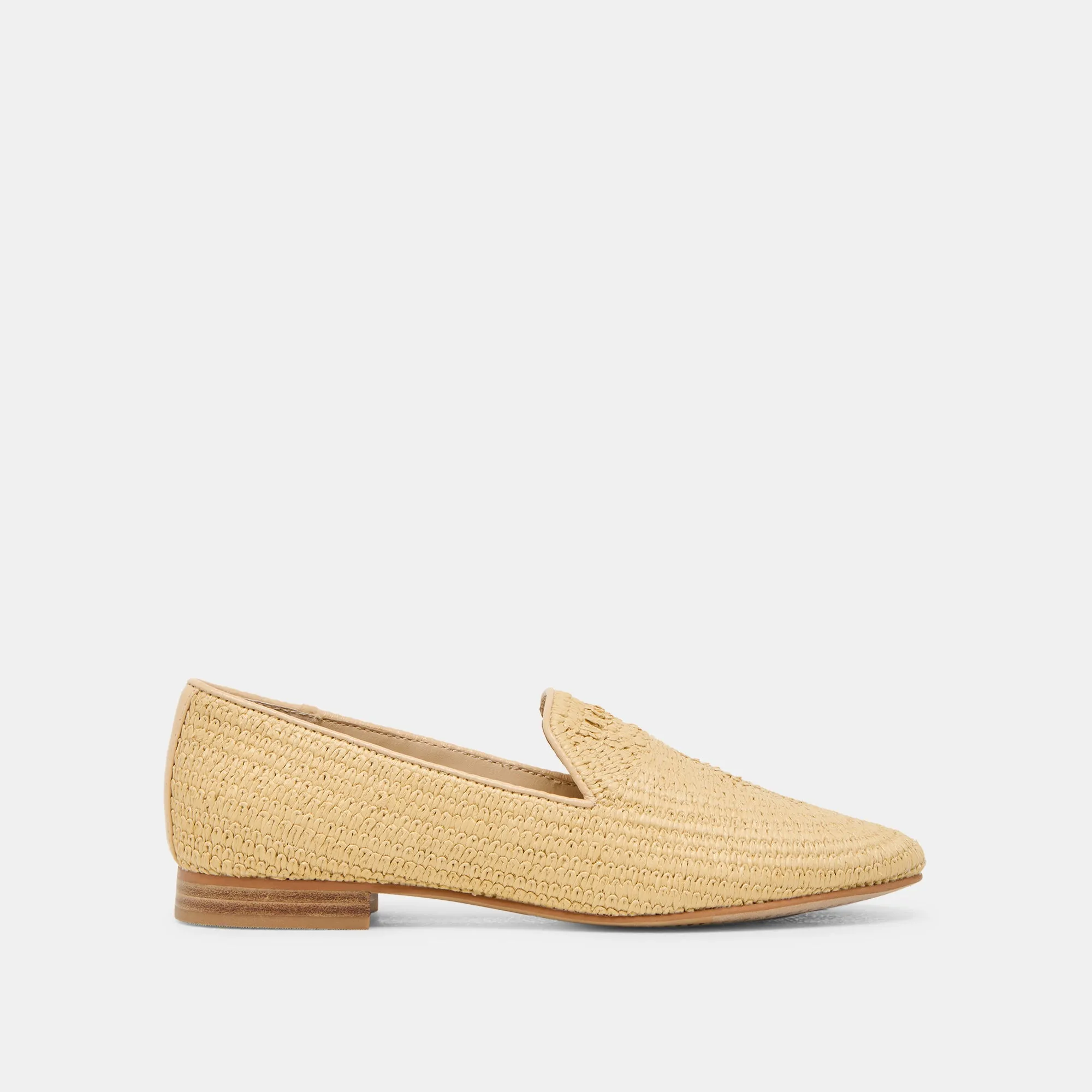 City Glow Trendy Slip-ons BAYLEN FLATS NATURAL WOVEN RAFFIA