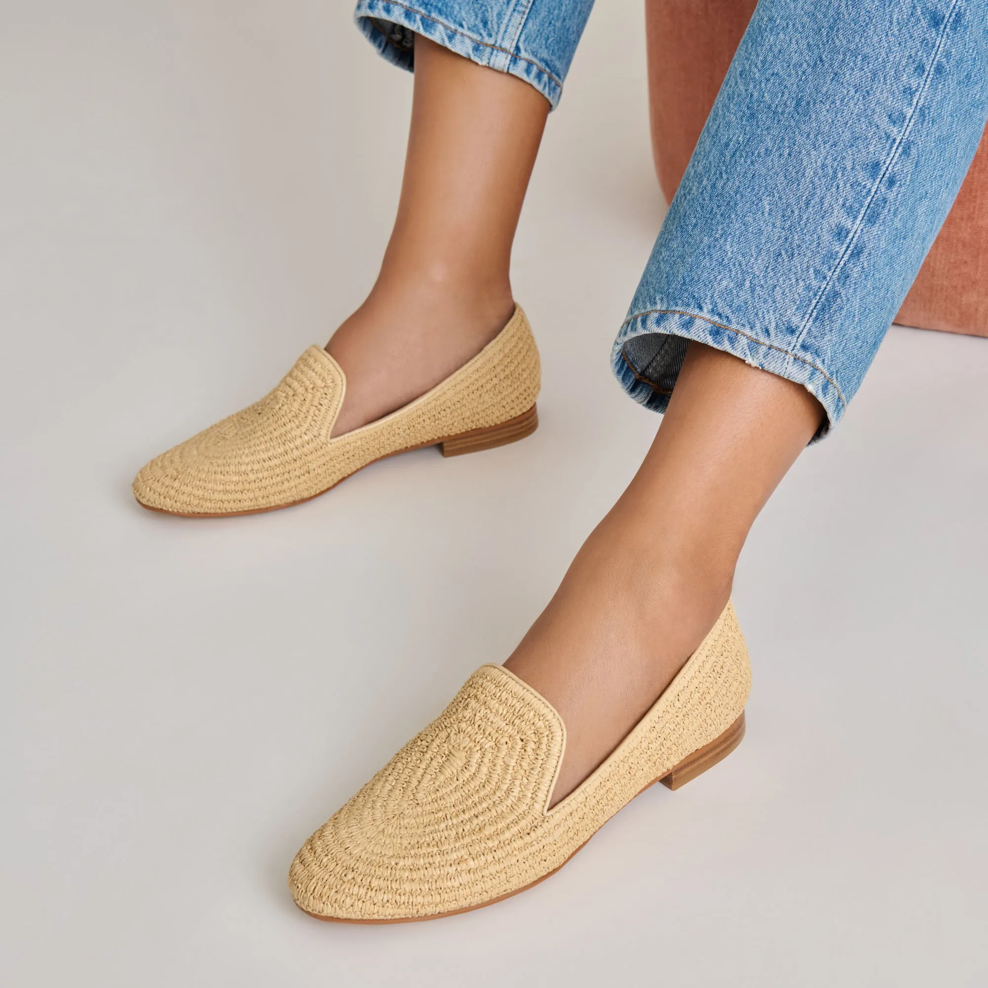 Winery Mood Block Joy BAYLEN FLATS NATURAL WOVEN RAFFIA