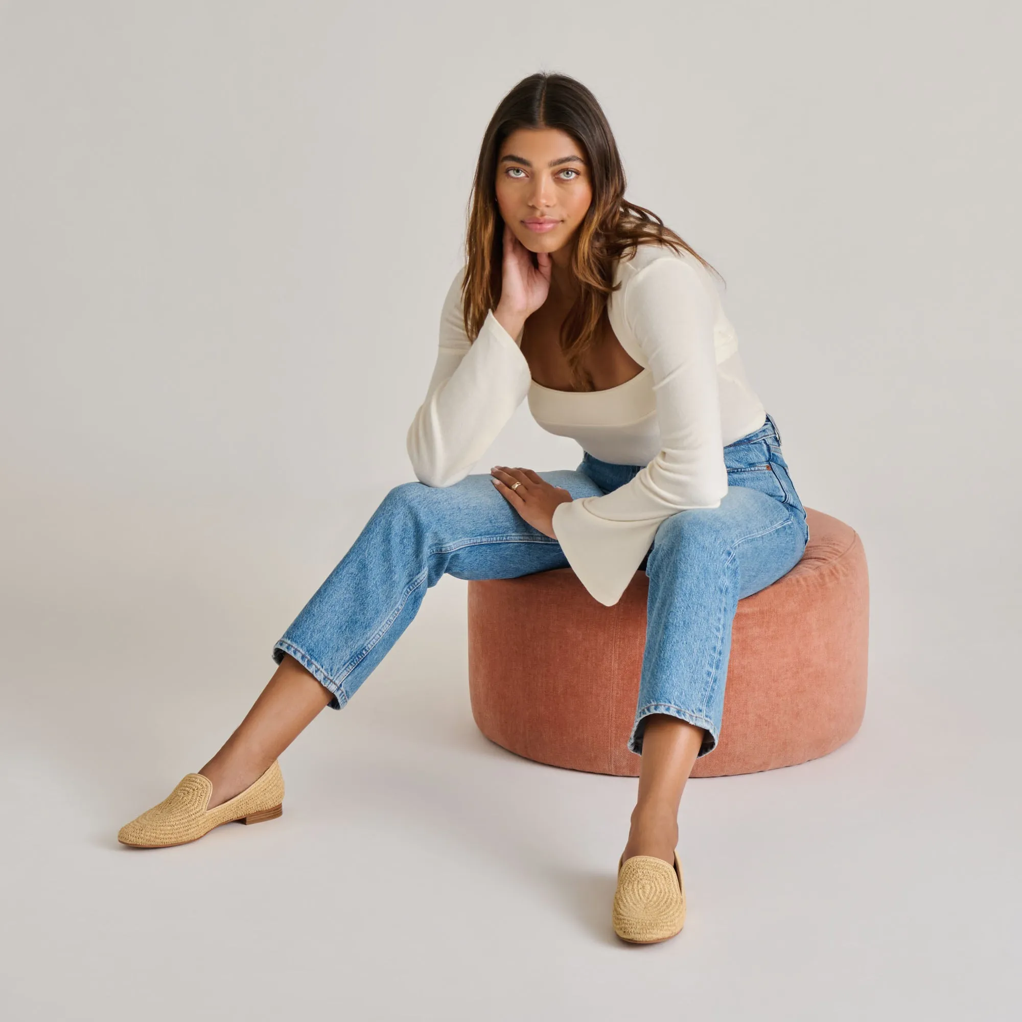 Casual BAYLEN FLATS NATURAL WOVEN RAFFIA