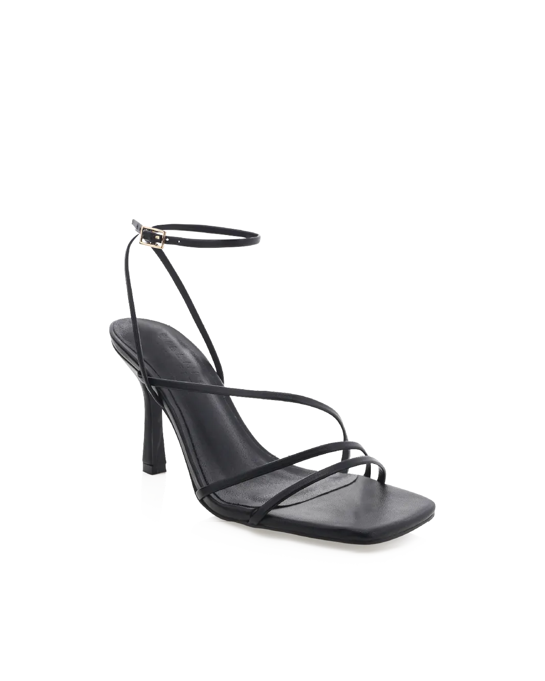 Leather Upper Cushioned SYLVIA WIDE FIT - BLACK