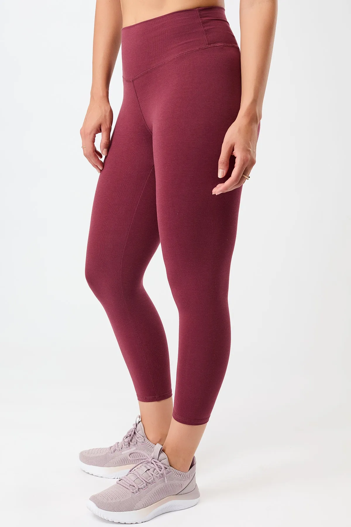 Sleek Active Best Cropped Legging - Beet