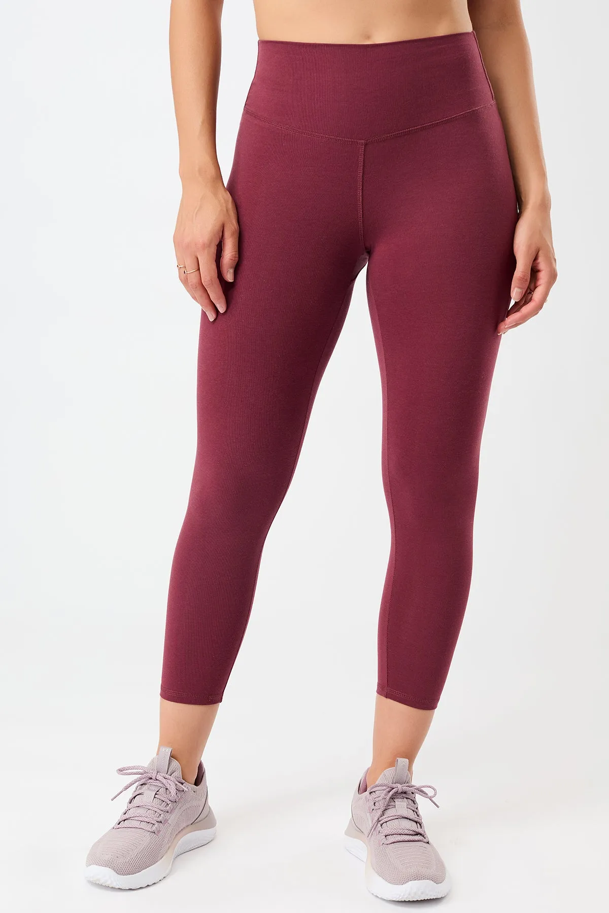Best Cropped Legging - Beet Hiking Trail Loose Fit