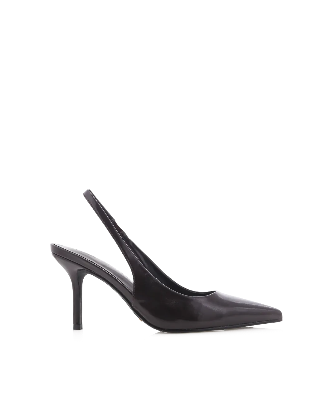 BLONDIE - DARK CACAO SHINE Bridal Stiletto Shoes Padded collar