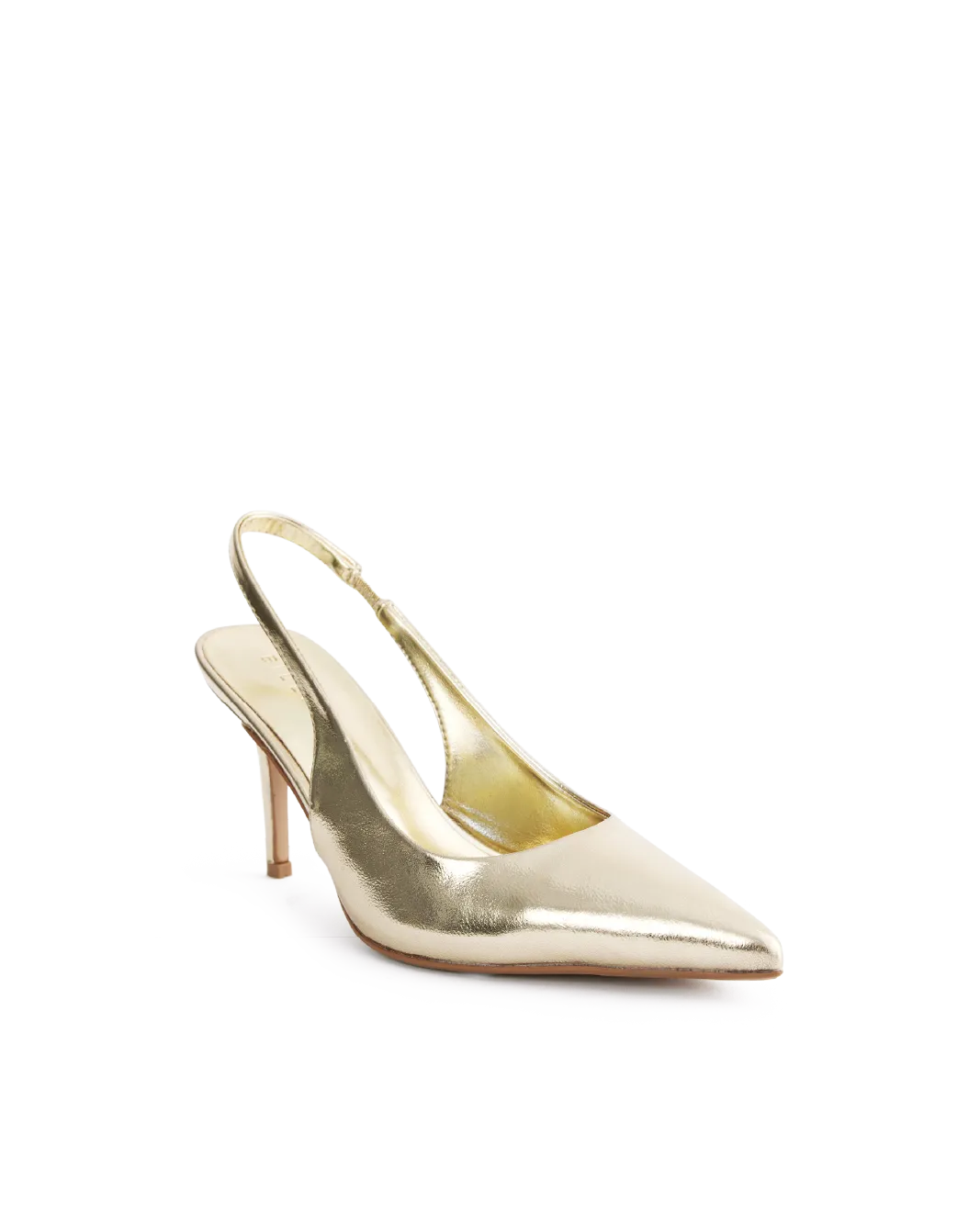 Sporty Heeled Shoes Fashion Look BLONDIE - GOLD METALLIC
