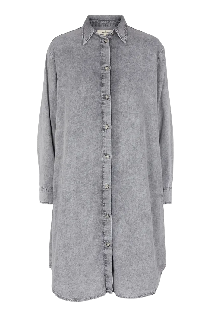 Crisp Silhouette Bluebell Shirt Dress - Grey
