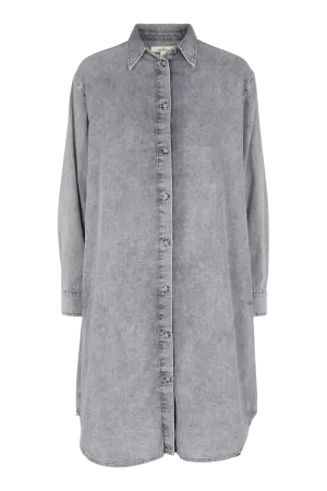 Crisp Silhouette Bluebell Shirt Dress - Grey