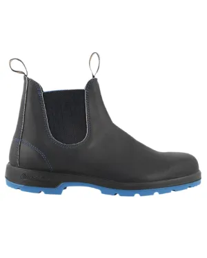 Comfort Laces Weekend Trek Blundstone 2343 Black Blue Chelsea Boots